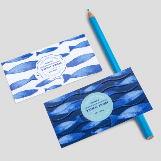 部分ニス加工名刺3